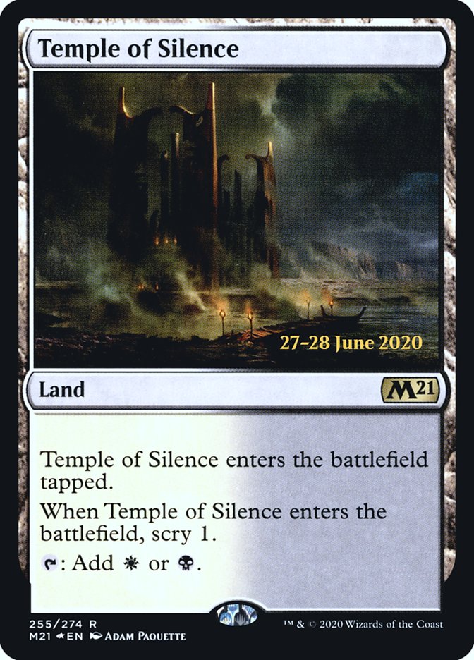 Temple of Silence [Core Set 2021 Prerelease Promos] | Dragon's Lair Comics and Fantasy Houston TX