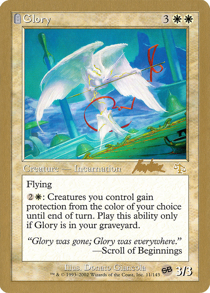 Glory (Brian Kibler) (SB) [World Championship Decks 2002] | Dragon's Lair Comics and Fantasy Houston TX