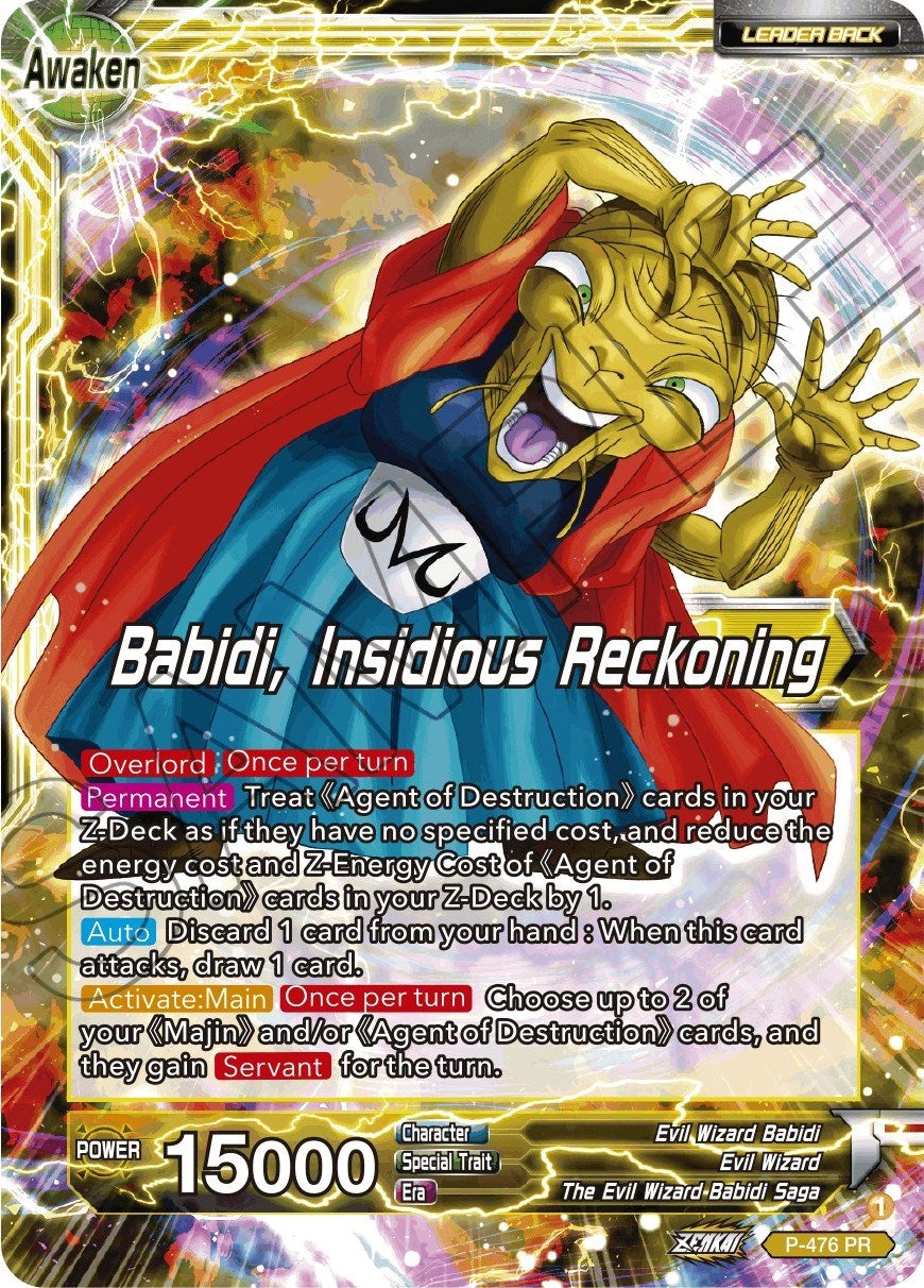 Babidi // Babidi, Insidious Reckoning (Silver Foil) (P-476) [Tournament Promotion Cards] | Dragon's Lair Comics and Fantasy Houston TX