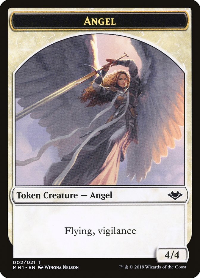 Shapeshifter (001) // Angel (002) Double-Sided Token [Modern Horizons Tokens] | Dragon's Lair Comics and Fantasy Houston TX