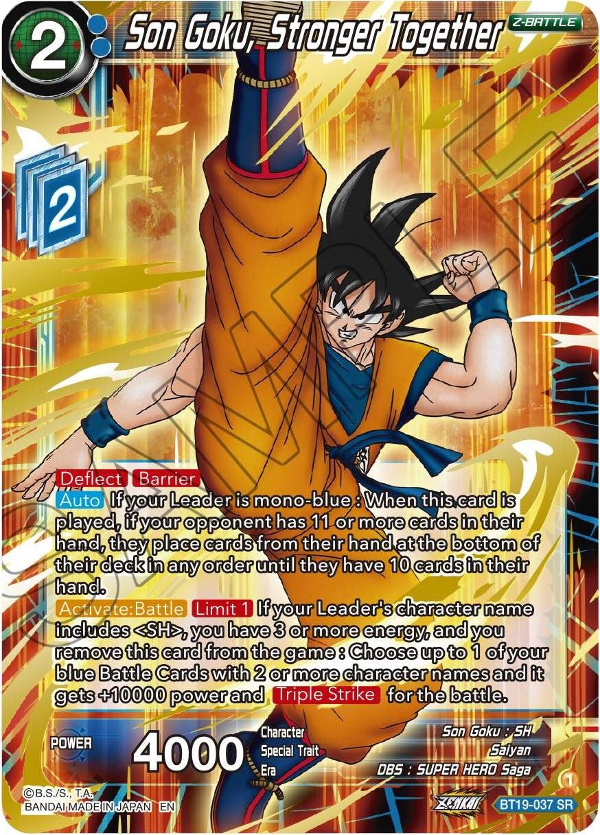 Son Goku, Stronger Together (BT19-037) [Fighter's Ambition] | Dragon's Lair Comics and Fantasy Houston TX