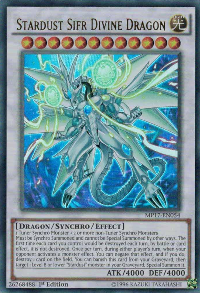 Stardust Sifr Divine Dragon [MP17-EN054] Ultra Rare | Dragon's Lair Comics and Fantasy Houston TX