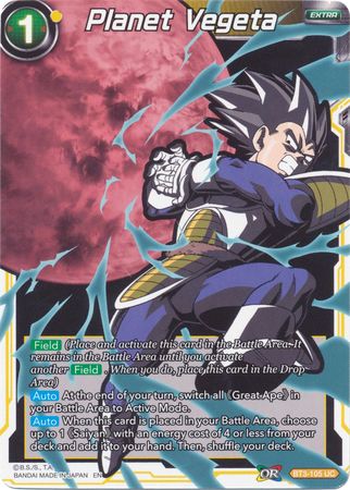 Planet Vegeta (Alternate Art) (BT3-105) [Special Anniversary Set 2020] | Dragon's Lair Comics and Fantasy Houston TX