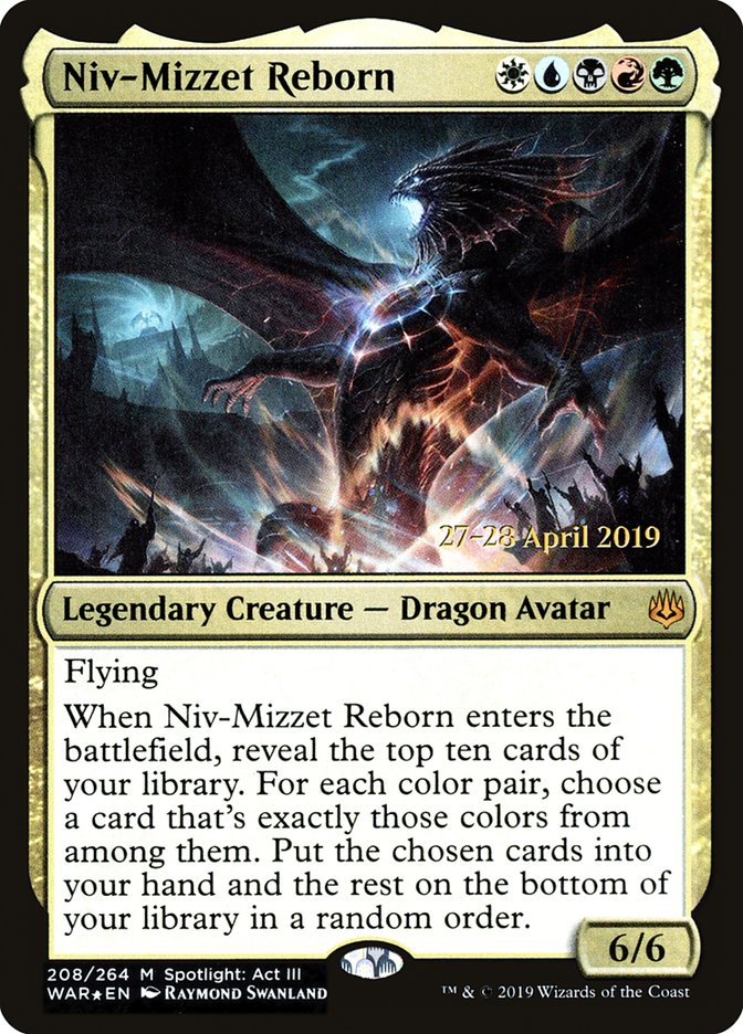 Niv-Mizzet Reborn [War of the Spark Prerelease Promos] | Dragon's Lair Comics and Fantasy Houston TX