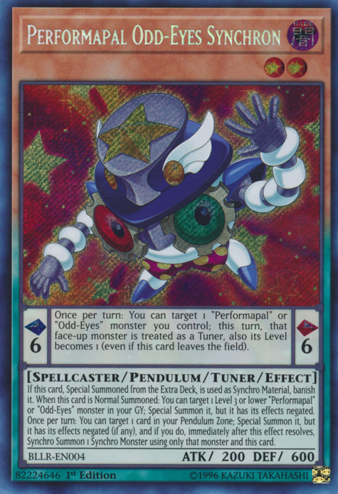 Performapal Odd-Eyes Synchron [BLLR-EN004] Secret Rare | Dragon's Lair Comics and Fantasy Houston TX