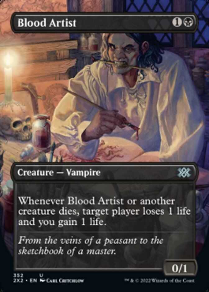 Blood Artist (Borderless Alternate Art) [Double Masters 2022] | Dragon's Lair Comics and Fantasy Houston TX