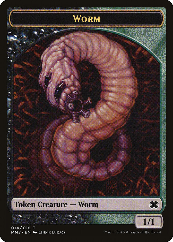 Worm Token [Modern Masters 2015 Tokens] | Dragon's Lair Comics and Fantasy Houston TX