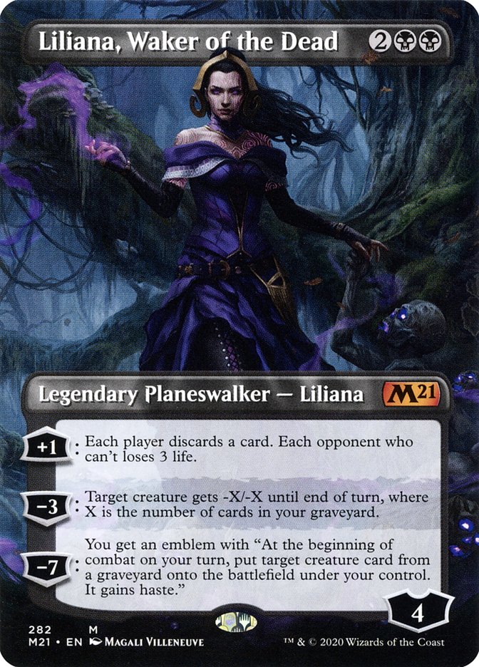 Liliana, Waker of the Dead (Borderless) [Core Set 2021] | Dragon's Lair Comics and Fantasy Houston TX