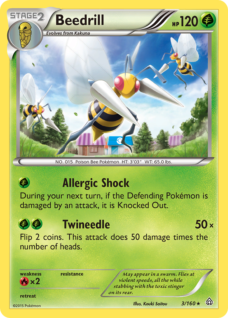 Beedrill (3/160) [XY: Primal Clash] | Dragon's Lair Comics and Fantasy Houston TX