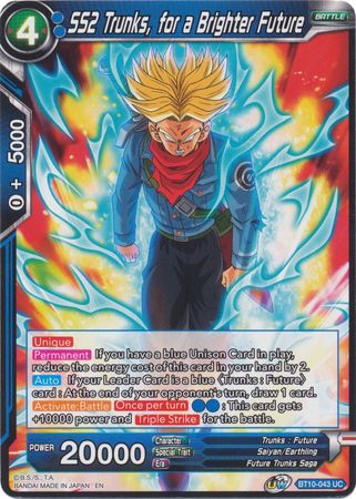 SS2 Trunks, for a Brighter Future (BT10-043) [Rise of the Unison Warrior 2nd Edition] | Dragon's Lair Comics and Fantasy Houston TX