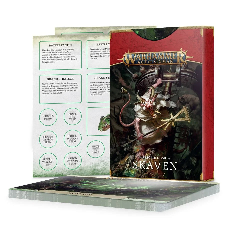 Warhammer Age of Sigmar: Warscroll Cards Skaven | Dragon's Lair Comics and Fantasy Houston TX