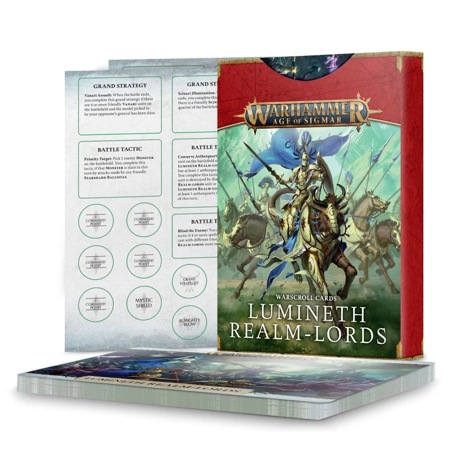 Warhammer Age of Sigmar: Warscroll Cards Lumineth Realm-Lords 2022 | Dragon's Lair Comics and Fantasy Houston TX