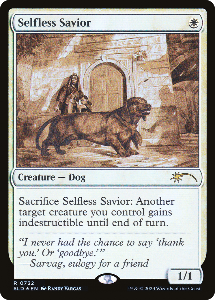 Selfless Savior (Sketch) [Secret Lair Drop Promos] | Dragon's Lair Comics and Fantasy Houston TX