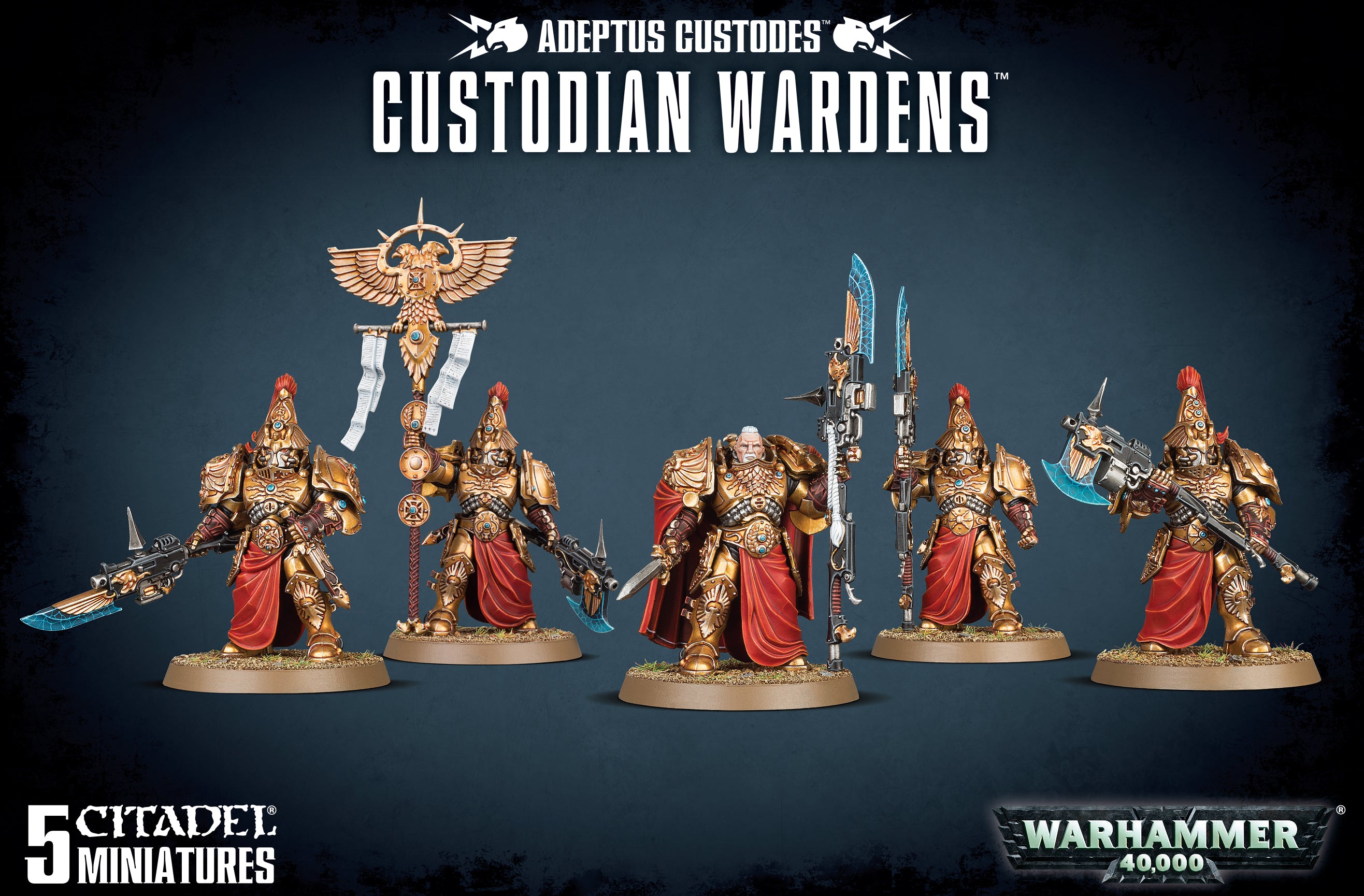 Warhammer 40K: Adeptus Custodes Custodian Wardens | Dragon's Lair Comics and Fantasy Houston TX