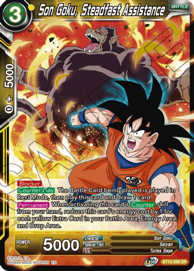 Son Goku, Steadfast Assistance (BT15-096) [Saiyan Showdown] | Dragon's Lair Comics and Fantasy Houston TX