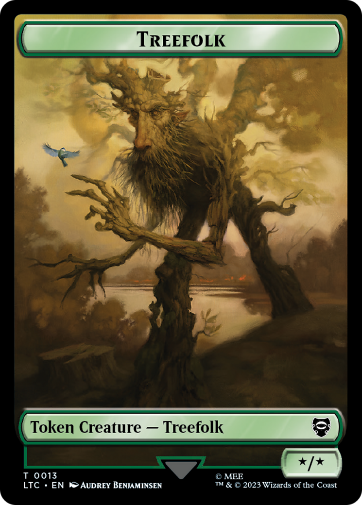 Treefolk // Food Token [The Lord of the Rings: Tales of Middle-Earth Commander Tokens] | Dragon's Lair Comics and Fantasy Houston TX