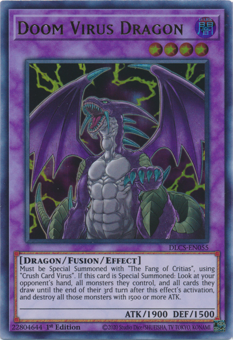 Doom Virus Dragon [DLCS-EN055] Ultra Rare | Dragon's Lair Comics and Fantasy Houston TX