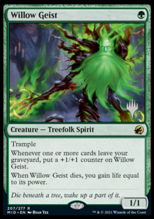 Willow Geist (Promo Pack) [Innistrad: Midnight Hunt Promos] | Dragon's Lair Comics and Fantasy Houston TX