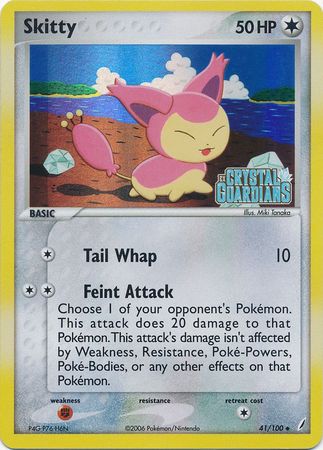 Skitty (41/100) (Stamped) [EX: Crystal Guardians] | Dragon's Lair Comics and Fantasy Houston TX