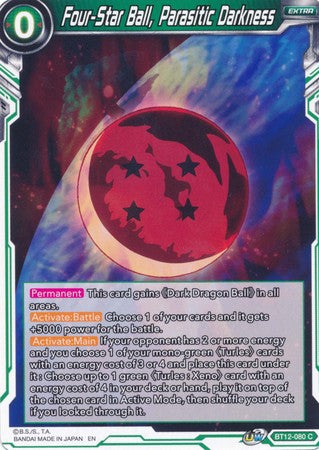 Four-Star Ball, Parasitic Darkness (BT12-080) [Vicious Rejuvenation] | Dragon's Lair Comics and Fantasy Houston TX