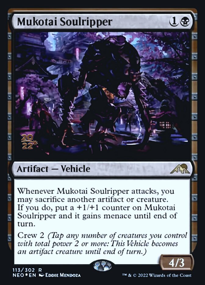 Mukotai Soulripper [Kamigawa: Neon Dynasty Prerelease Promos] | Dragon's Lair Comics and Fantasy Houston TX