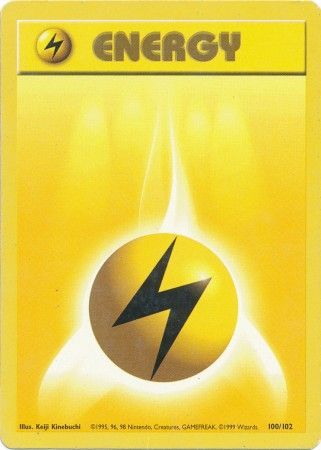 Lightning Energy (100/102) [Base Set Unlimited] | Dragon's Lair Comics and Fantasy Houston TX