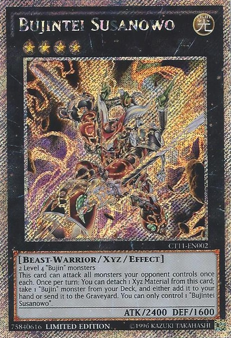 Bujintei Susanowo [CT11-EN002] Secret Rare | Dragon's Lair Comics and Fantasy Houston TX