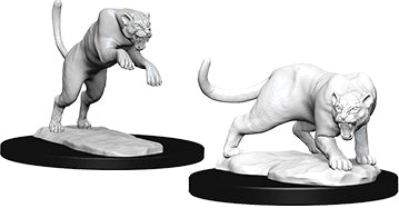 Wizkids Dungeons and Dragons Nolzur`s Marvelous Unpainted Miniatures: W6 Panther & Leopard | Dragon's Lair Comics and Fantasy Houston TX