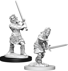 Wizkids Pathfinder Deep Cuts Unpainted Miniatures: W6 Human Male Barbarian | Dragon's Lair Comics and Fantasy Houston TX