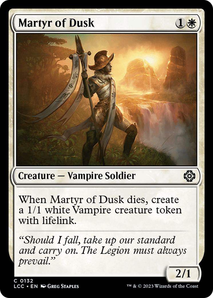 Martyr of Dusk [The Lost Caverns of Ixalan Commander] | Dragon's Lair Comics and Fantasy Houston TX