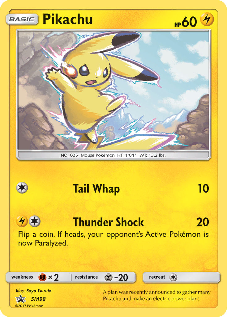 Pikachu (SM98) [Sun & Moon: Black Star Promos] | Dragon's Lair Comics and Fantasy Houston TX