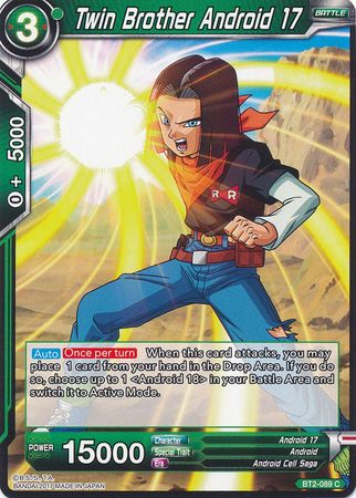 Twin Brother Android 17 (BT2-089) [Union Force] | Dragon's Lair Comics and Fantasy Houston TX