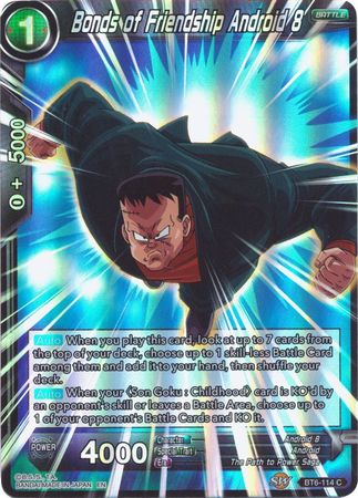 Bonds of Friendship Android 8 (Reprint) (BT6-114) [Battle Evolution Booster] | Dragon's Lair Comics and Fantasy Houston TX