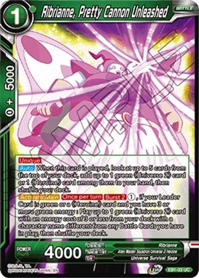 Ribrianne, Pretty Cannon Unleashed (EB1-033) [Battle Evolution Booster] | Dragon's Lair Comics and Fantasy Houston TX