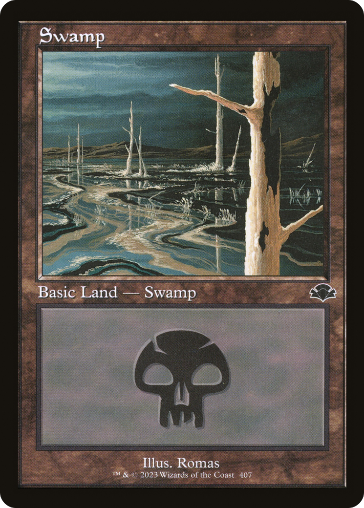 Swamp (407) (Retro) [Dominaria Remastered] | Dragon's Lair Comics and Fantasy Houston TX