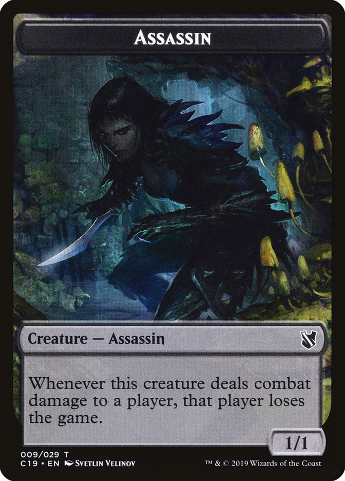 Assassin Token [Commander 2019 Tokens] | Dragon's Lair Comics and Fantasy Houston TX