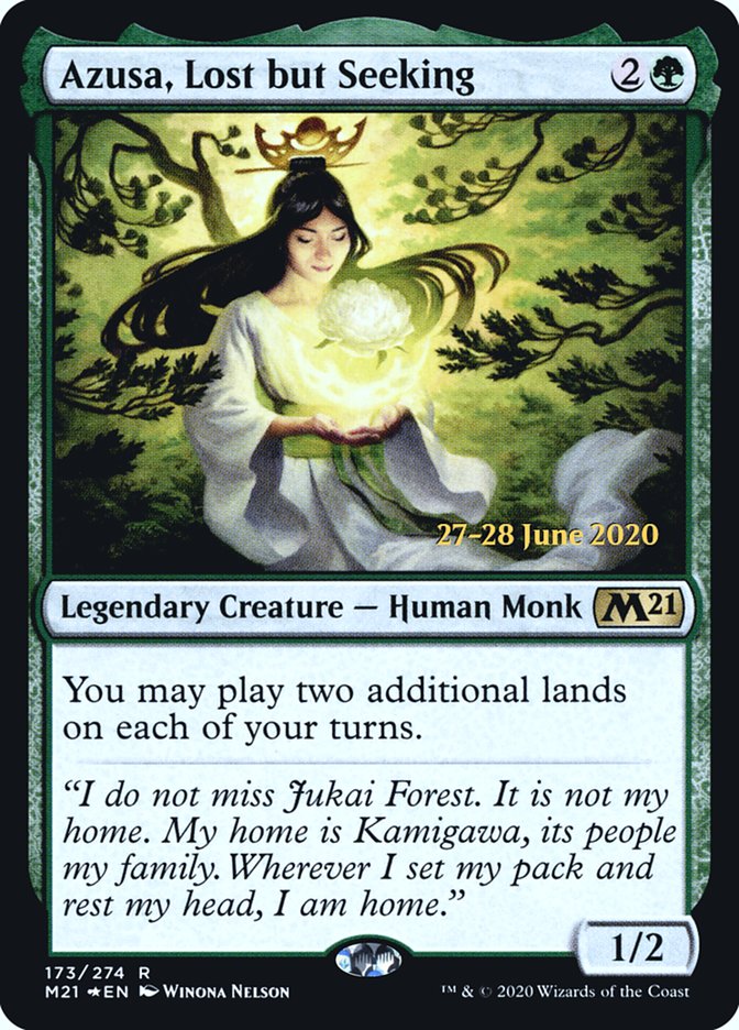 Azusa, Lost but Seeking [Core Set 2021 Prerelease Promos] | Dragon's Lair Comics and Fantasy Houston TX