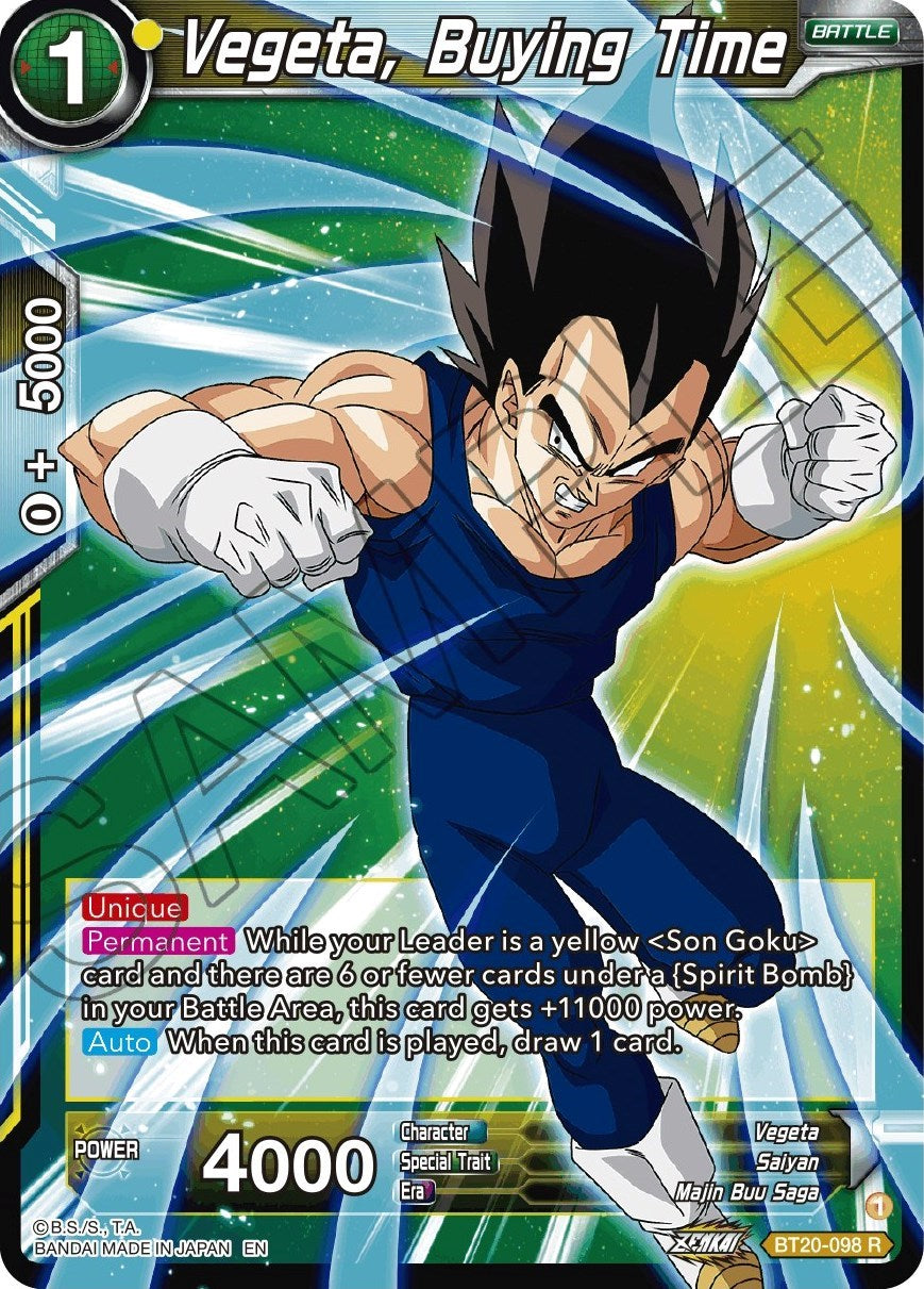 Vegeta, Buying Time (BT20-098) [Power Absorbed] | Dragon's Lair Comics and Fantasy Houston TX