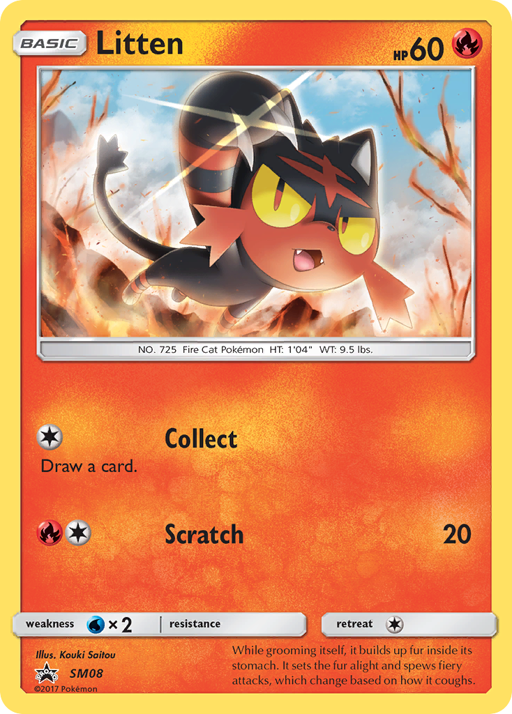 Litten (SM08) [Sun & Moon: Black Star Promos] | Dragon's Lair Comics and Fantasy Houston TX