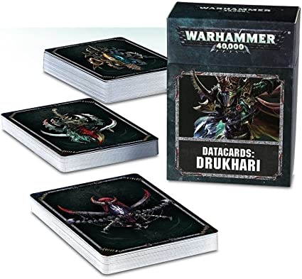 Warhammer 40K: Drukhari Data Cards DO NOT REORDER | Dragon's Lair Comics and Fantasy Houston TX