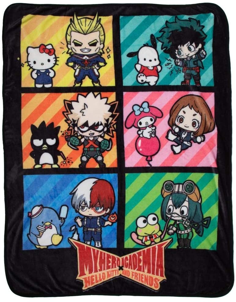 My Hero Academia x Hello Kitty Throw Blanket | Dragon's Lair Comics and Fantasy Houston TX