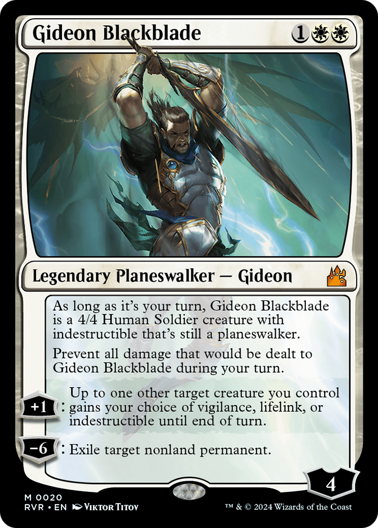 Gideon Blackblade [Ravnica Remastered] | Dragon's Lair Comics and Fantasy Houston TX