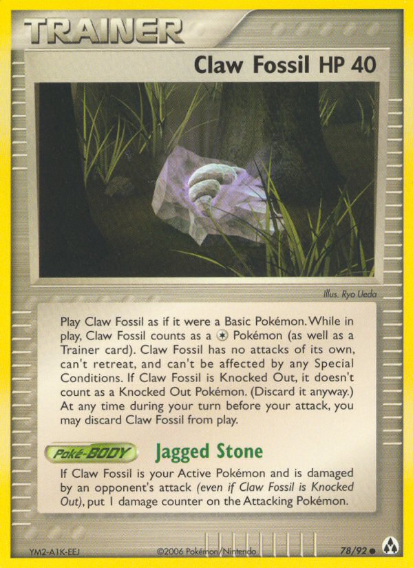 Claw Fossil (78/92) [EX: Legend Maker] | Dragon's Lair Comics and Fantasy Houston TX