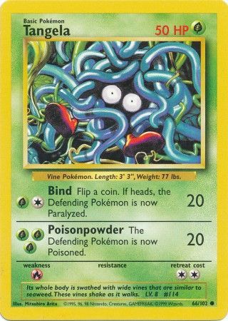 Tangela (66/102) [Base Set Unlimited] | Dragon's Lair Comics and Fantasy Houston TX