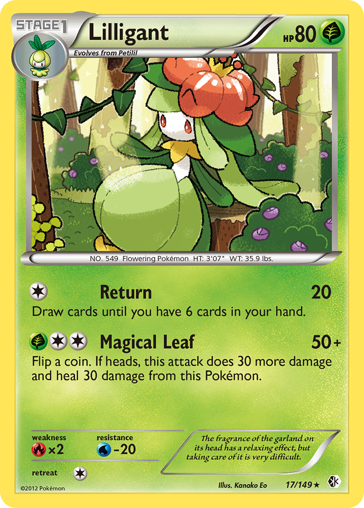 Lilligant (17/149) [Black & White: Boundaries Crossed] | Dragon's Lair Comics and Fantasy Houston TX