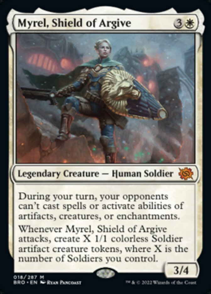 Myrel, Shield of Argive (Promo Pack) [The Brothers' War Promos] | Dragon's Lair Comics and Fantasy Houston TX