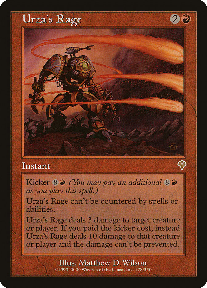 Urza's Rage [Invasion] | Dragon's Lair Comics and Fantasy Houston TX