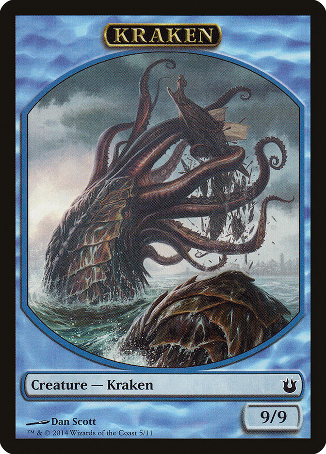 Kraken Token [Born of the Gods Tokens] | Dragon's Lair Comics and Fantasy Houston TX