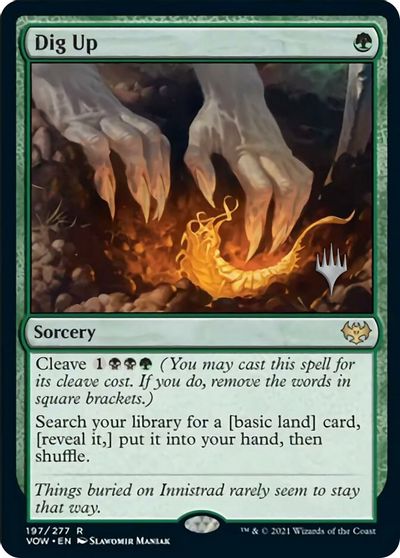 Dig Up (Promo Pack) [Innistrad: Crimson Vow Promos] | Dragon's Lair Comics and Fantasy Houston TX