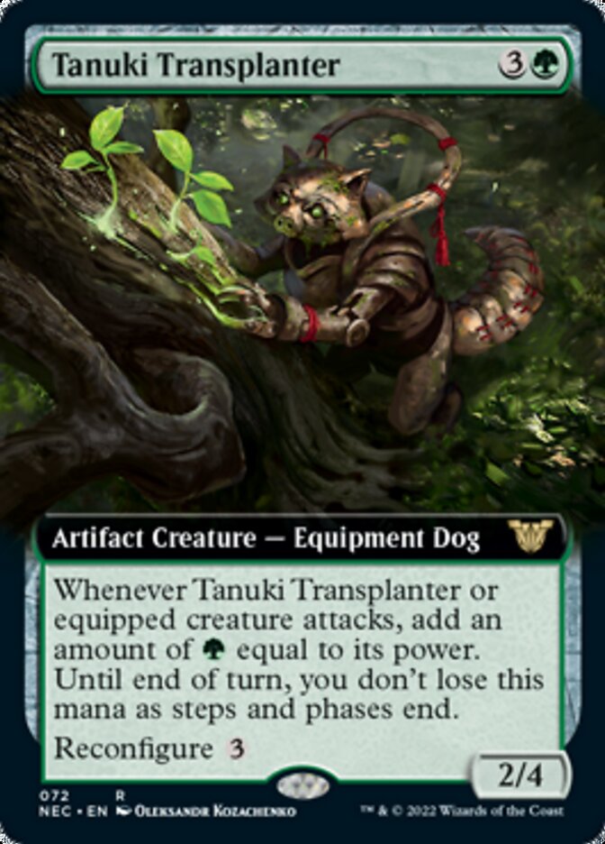 Tanuki Transplanter (Extended Art) [Kamigawa: Neon Dynasty Commander] | Dragon's Lair Comics and Fantasy Houston TX